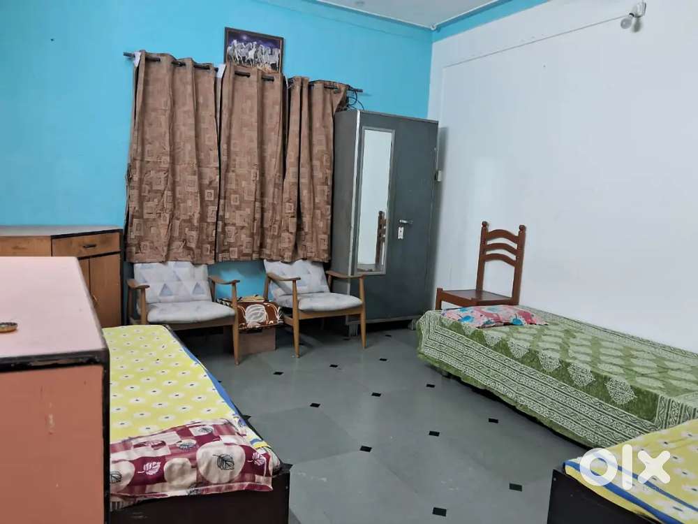 PG For Boys (3 bed sharing + Kitchen ) near dange chowk, Thergaon