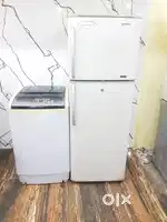 Samsung double door refrigerator and onida top load washing machine $
