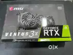 2and hand graphic card MSI GeForce RTX 3070 VENTUS 3X OC 8GB GDDR6.