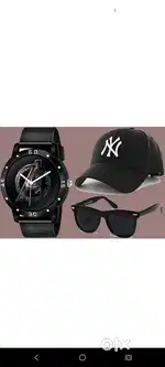 Watch, Cap & Goggles Set – New  Just ₹450