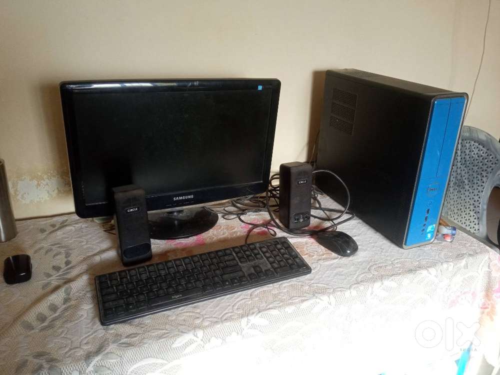 Samsung monitor with keyboard,mouse, and dell Inspiron cpu