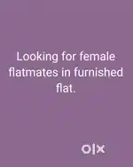 Looking for female flatmate