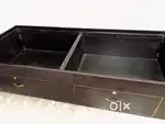 Table and single cot with storage