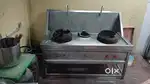 Tea, juice counter and Chinese Three burner SS heavy duty range sale