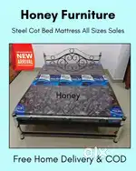 Steel Cot Beds Mattresses - Choice sixes available