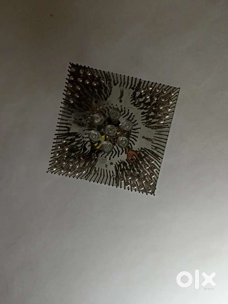 A nice color changing square chandelier