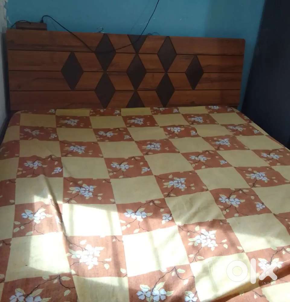 Double bed with mattress