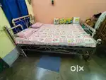 Steel Bed with mattress