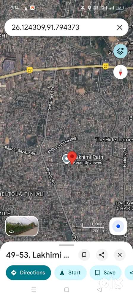 Beltola lakhimi nagar total measuring 6386 sqft price 2 crore 70 lakhs