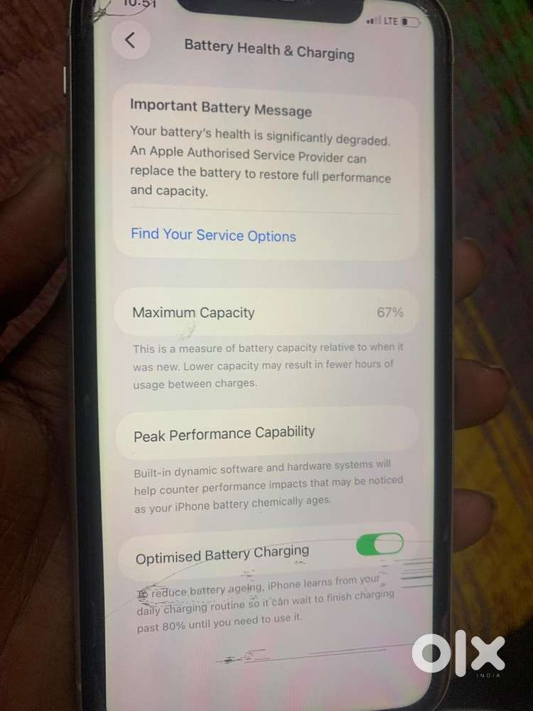 iPhone 11 128gb bil available battery health 67