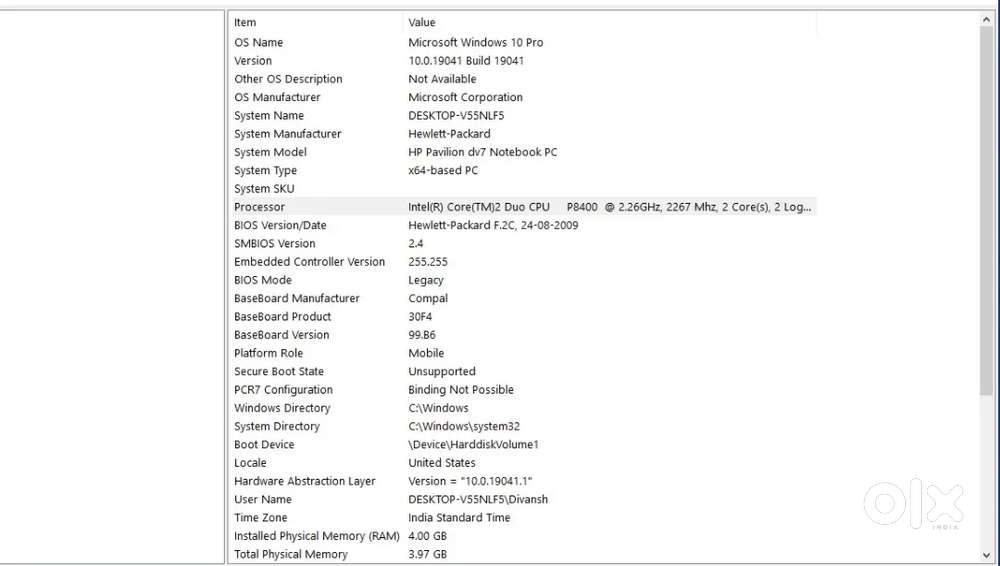 HP Pavillion DV 7Notebook
