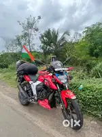Apache RTR 160 travelling bike