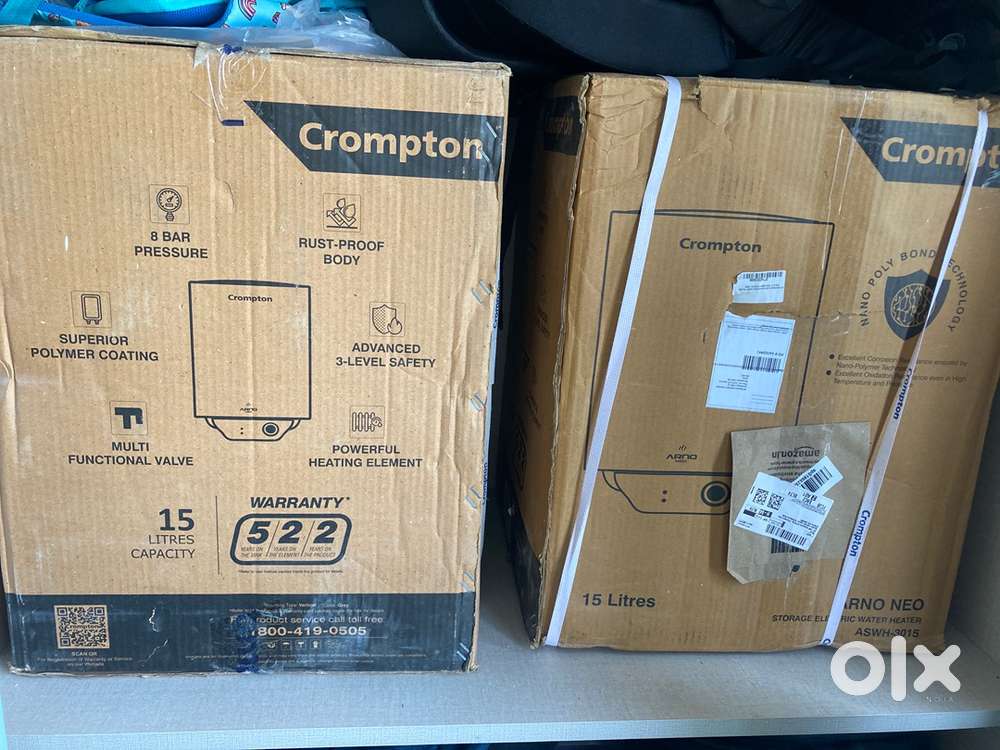 2 crompton GEYSERS UNUSED UNDER WARRANTY