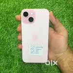 iPhone 15 pink colour 256 gb under warranty