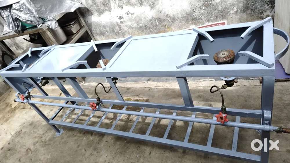 3 burner commercial stove for Hotel