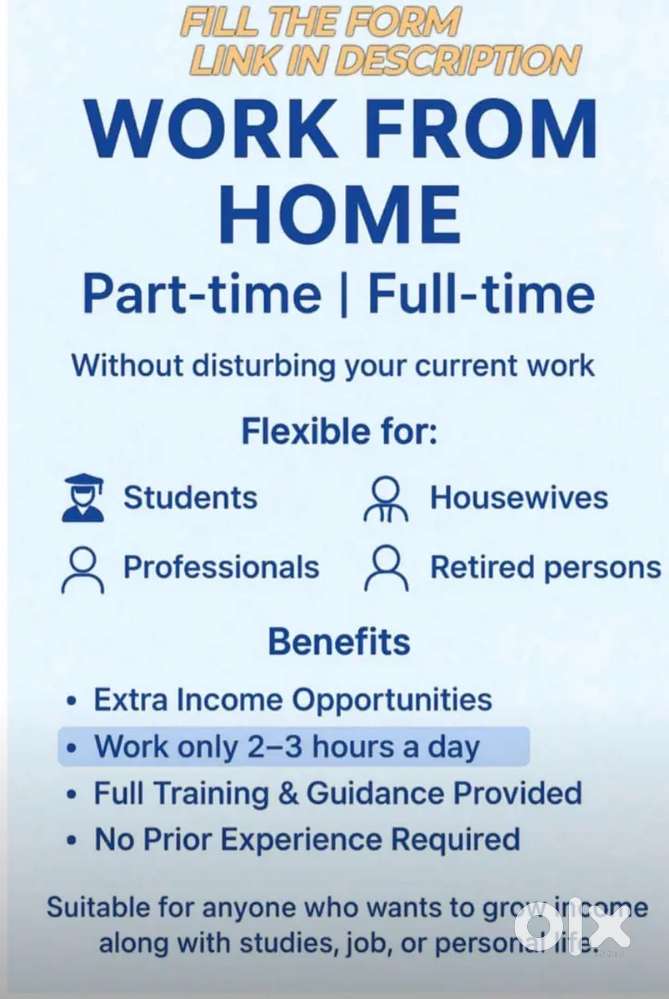 Work from home college students house wife job person anything else