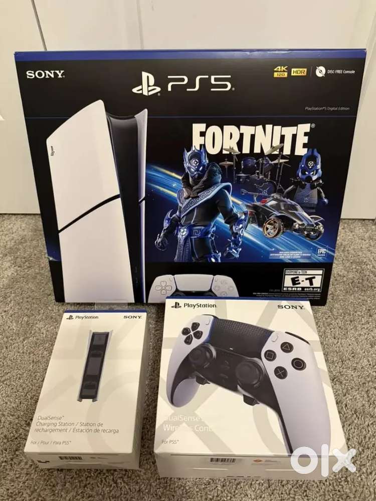 PS5 Slim Console Fortnite Cobalt Star Bundle + Dualsense Edge
