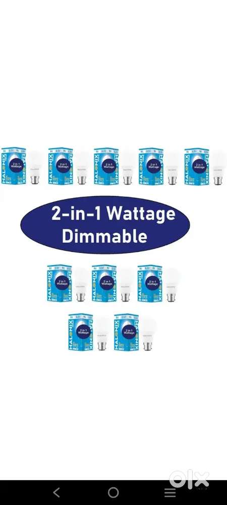Halonix 2in 1 wattage dimmable bulb 10 piece