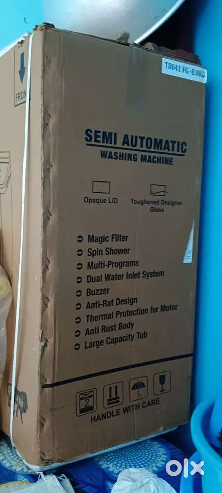 Techcon semi automatic washing machine 8 kg new machine