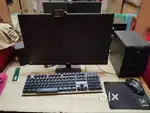 Aoc monitor, foxin cpu, Zebronics camera, keyboard,mouse, with 3 speak