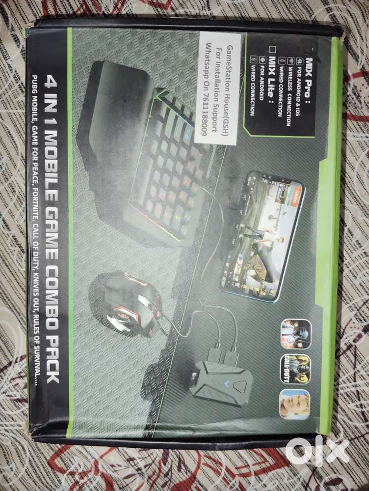 MIX PRO - GAMING ACCESSORIES 4 IN ONE MOBILE COMBO PACK