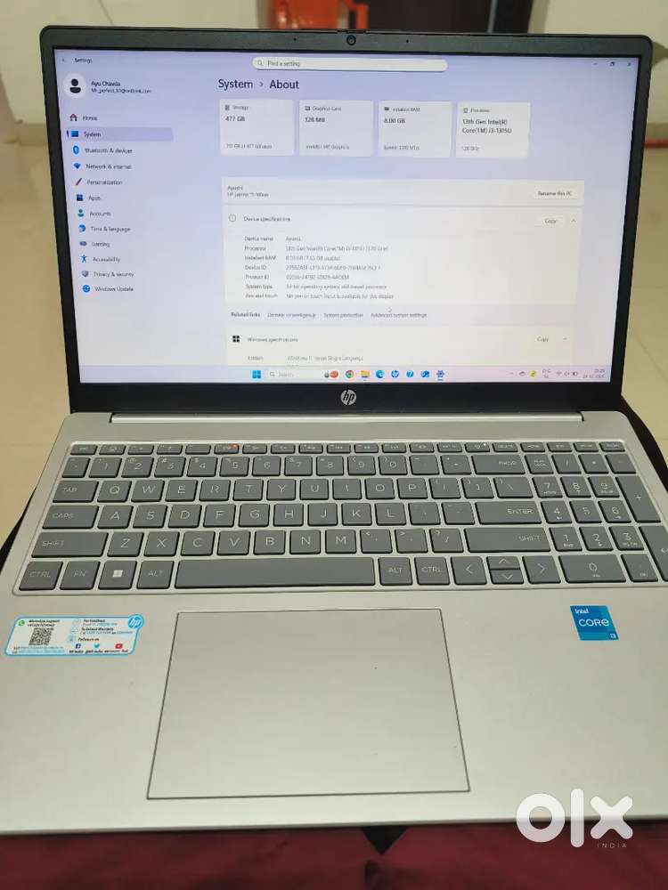 Intel I3 13 Gen HP laptop