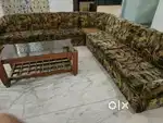 Sofa and table