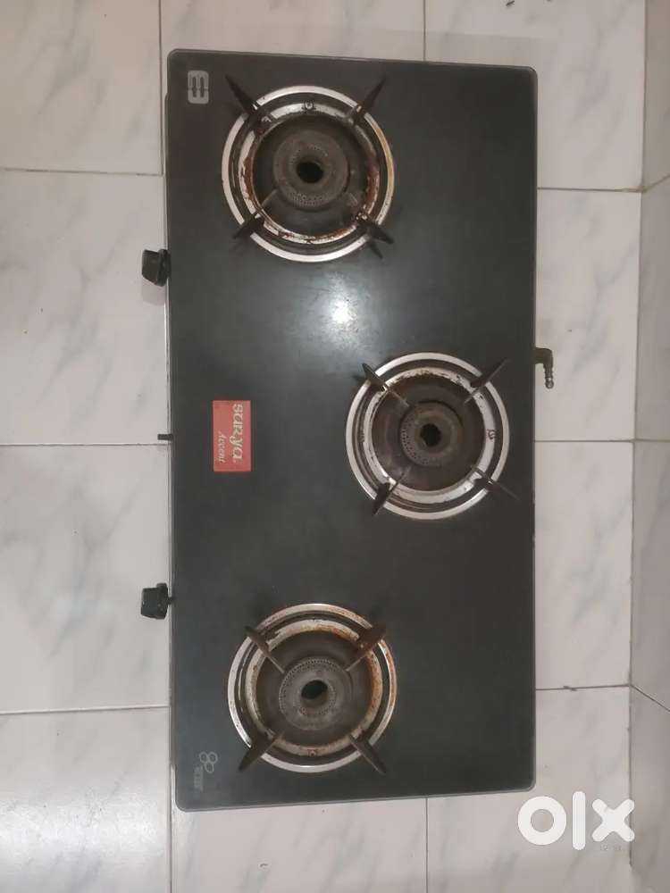 Surya Accent 3-Burner Gas Stove – Used, Good Condition