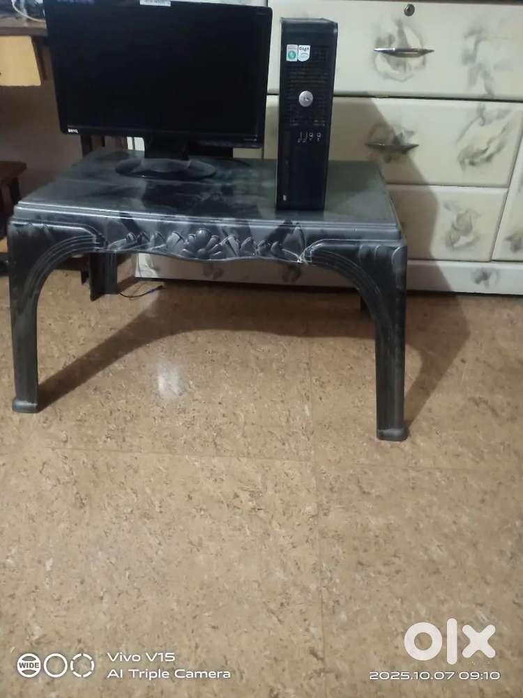 CPU and monitor