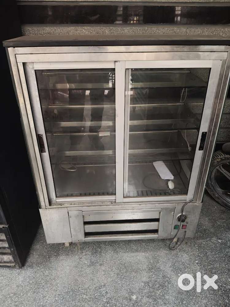 Display counter and sugar cane juice for sale
