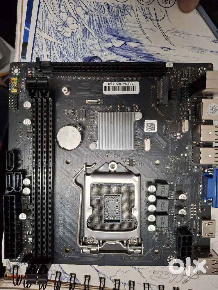 Motherboard h61 and nvme ssd 128