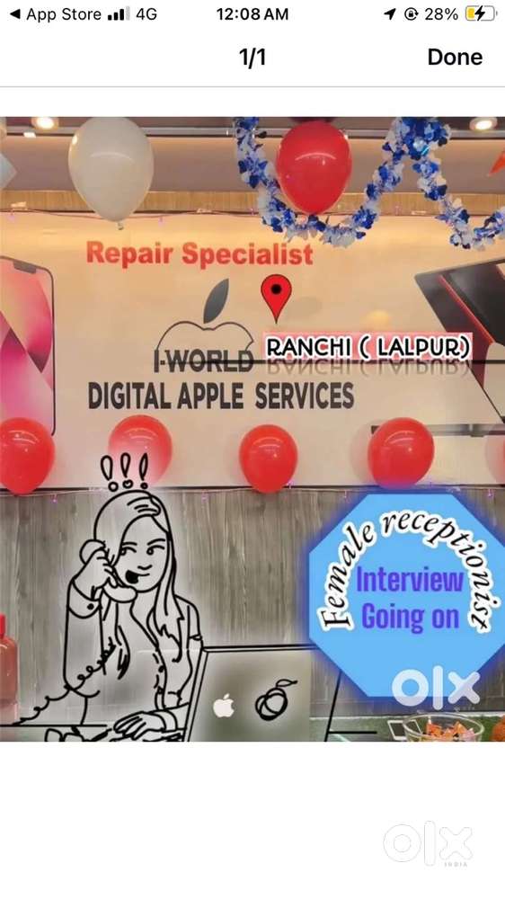 Female office assistant job in lalpur & ratu rod