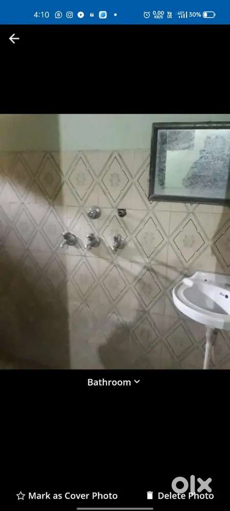 1bed,fan furnished  chimney  in kitchen