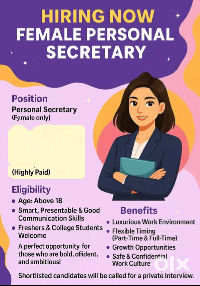 Female personal secretary