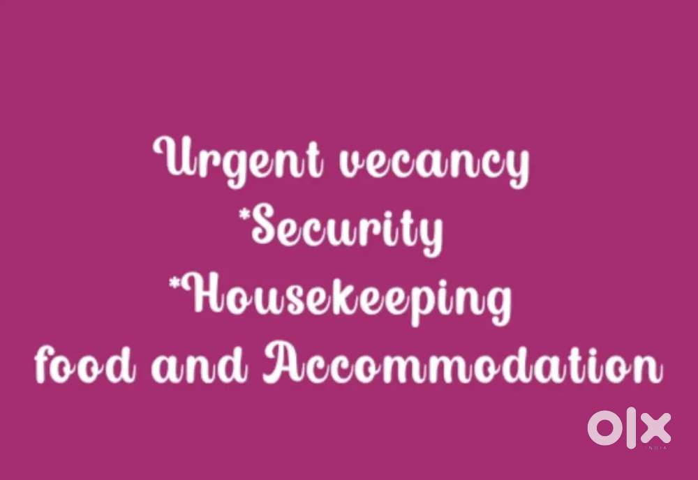 Urgent vecancy