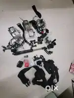 Complete motovlogging setup with drone