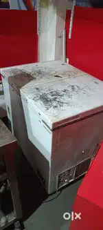 D fridge, chair/table, steel bhatti counter, oven, dosa bhatti etc.