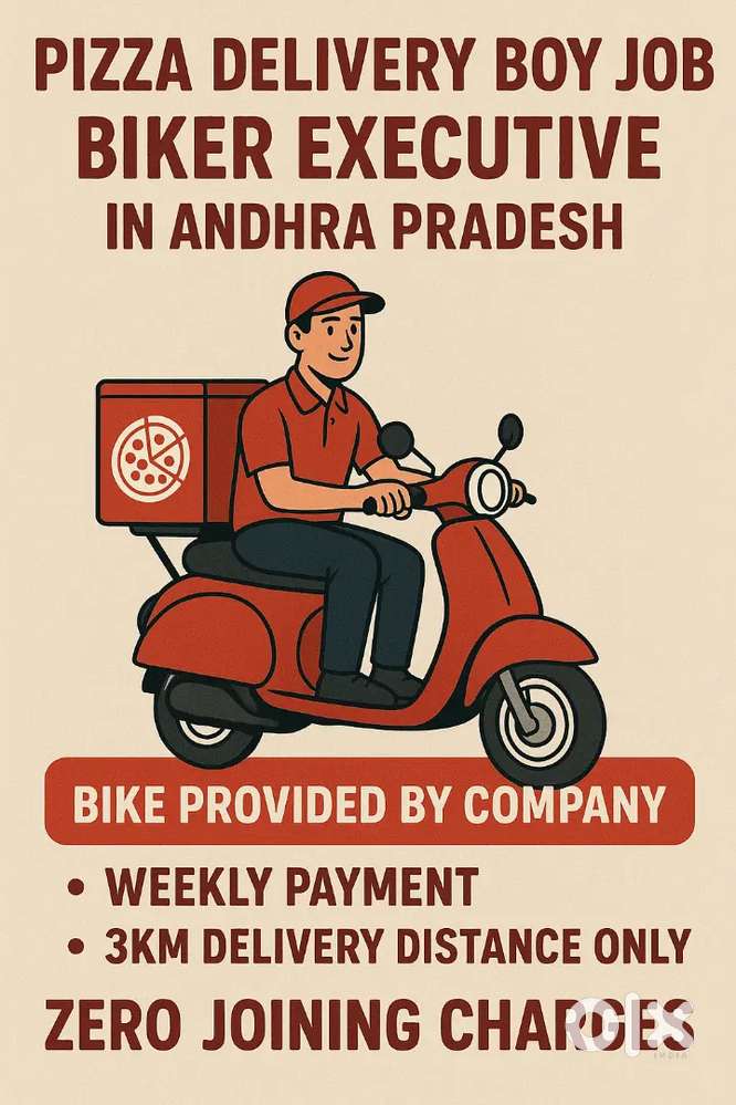 Visakhapatnam AP Pizza Delivery Boy Job