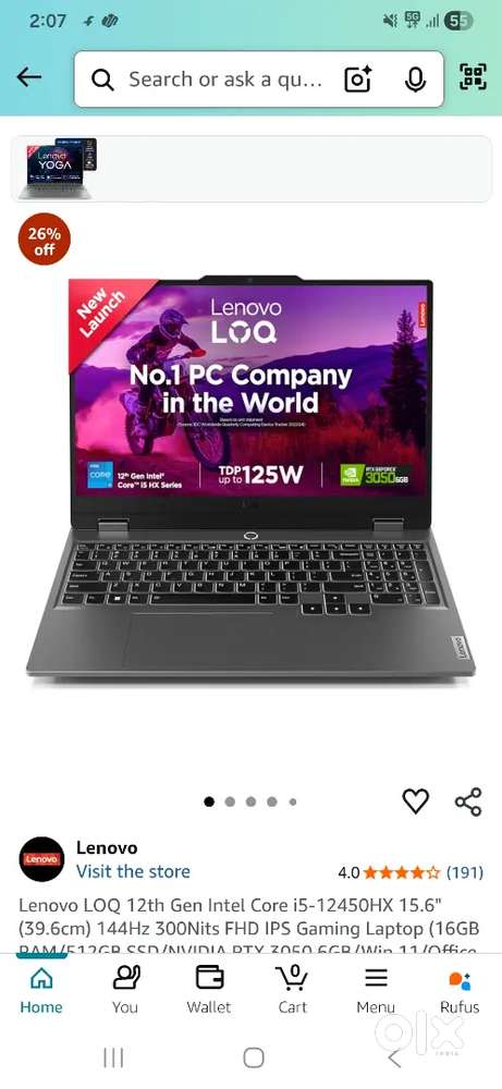 Lenovo loq gaming laptop
