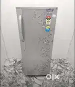 LG single door flower design 5 star rating silver colour refrigerator