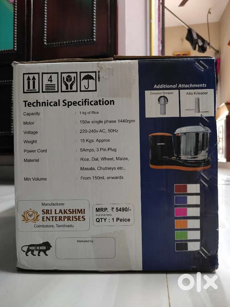 Table top wet grinder Brand new