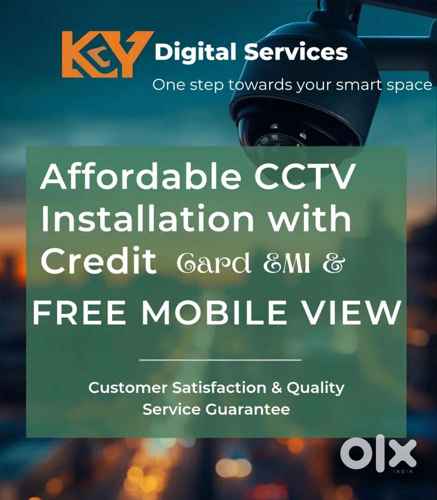 Cctv Camera with  Installation @ 2500/-