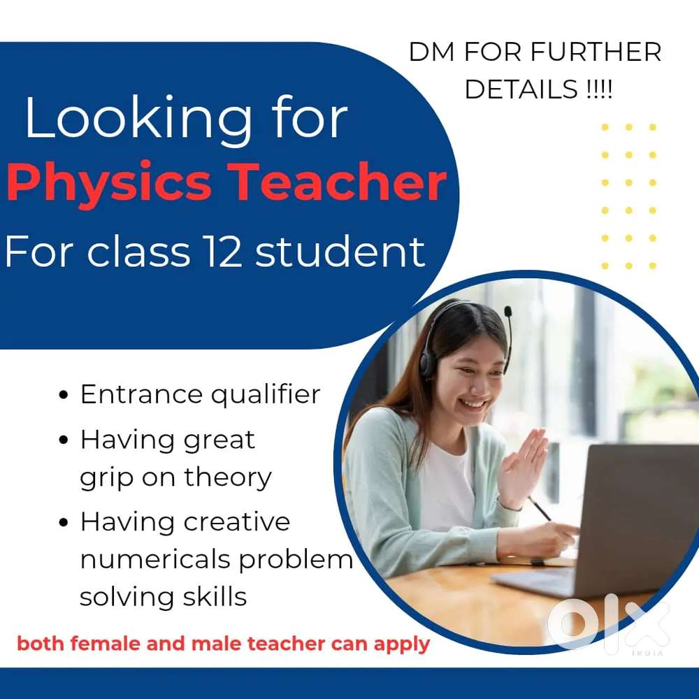 Looking for physics teacher