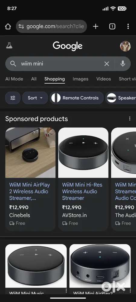 WiiM mini streamer. New and sealed with warranty