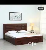 Bhudwar offer new double bed with box starting 7399/Emi available