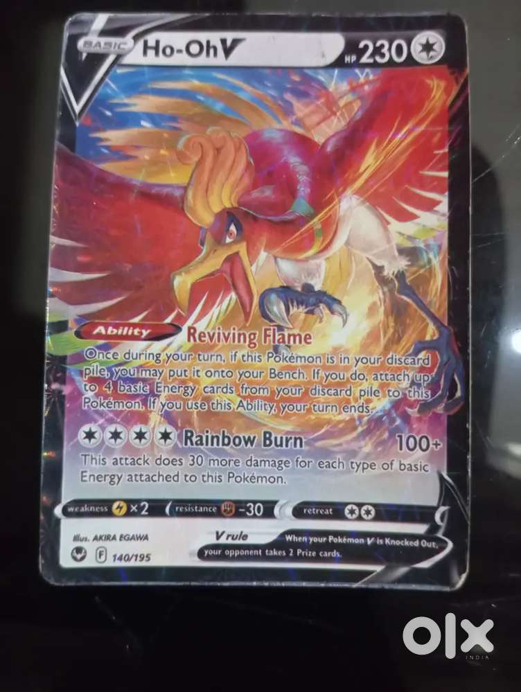 Ho-oh V pokemon card (English)