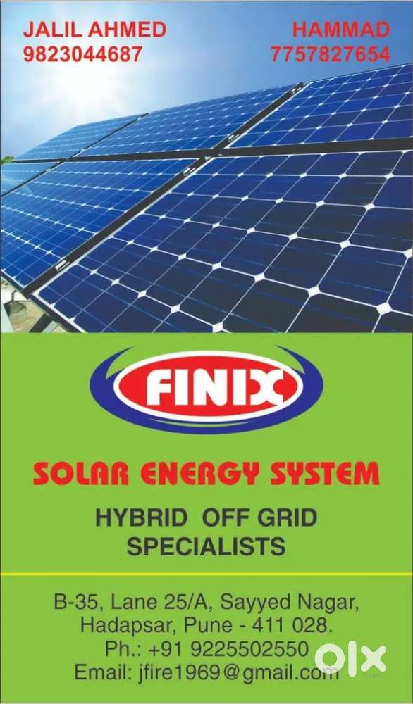Hybrid off grid solar system