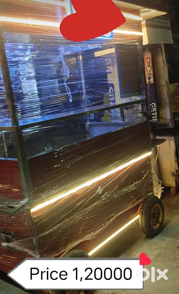 Food Cart For Sale Size 5x2.5 ( Full Steel )
