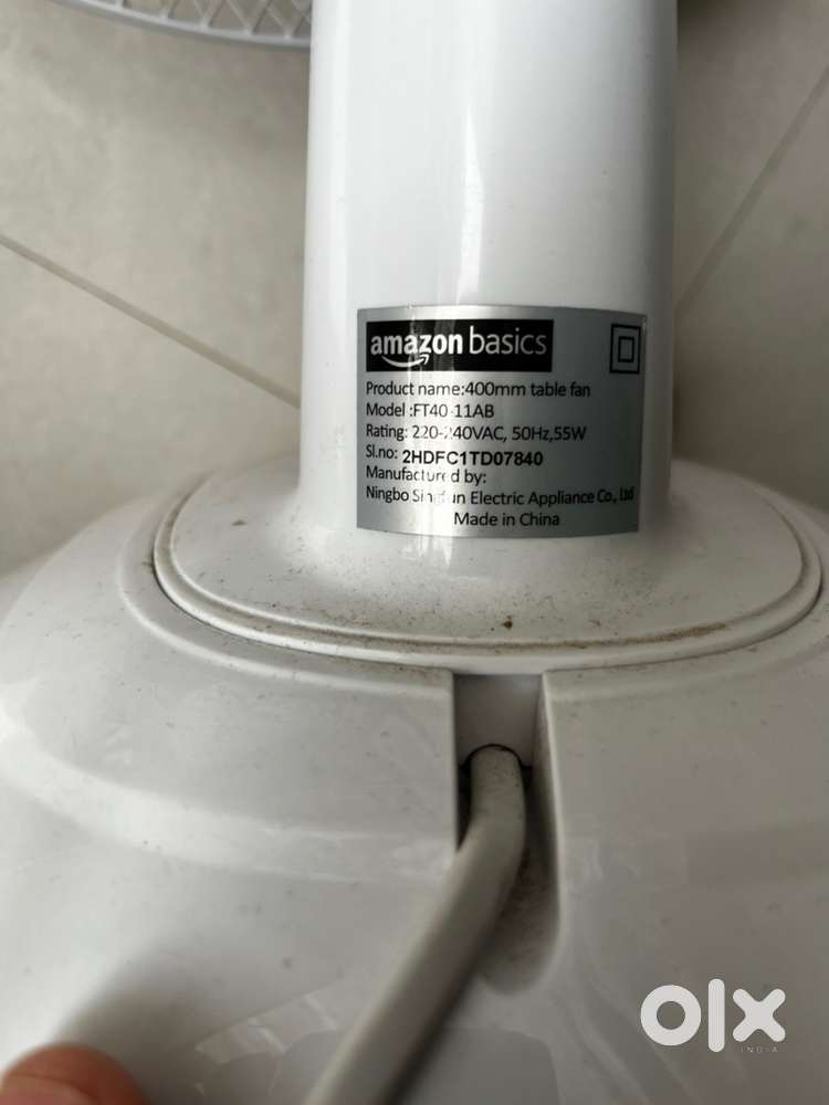 Table fan is in brand new condition