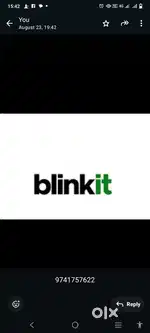 Hiring for Indore blinkit delivery boy job